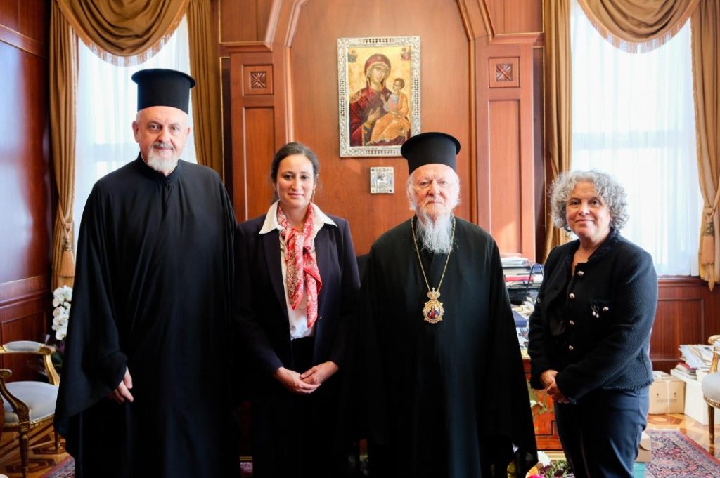 Συνάντηση του Οικουμενικού Πατριάρχη με τη Γενική Πρόξενο της Γαλλίας στην Πόλη