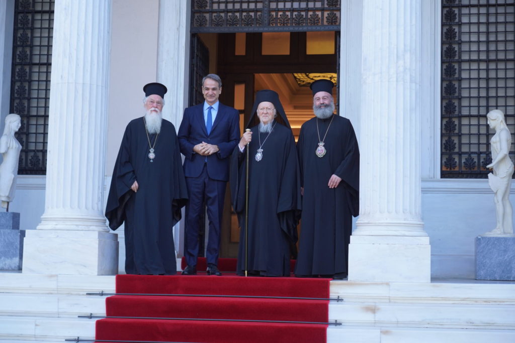 The Ecumenical Patriarch meets with the Prime Minister of Greece