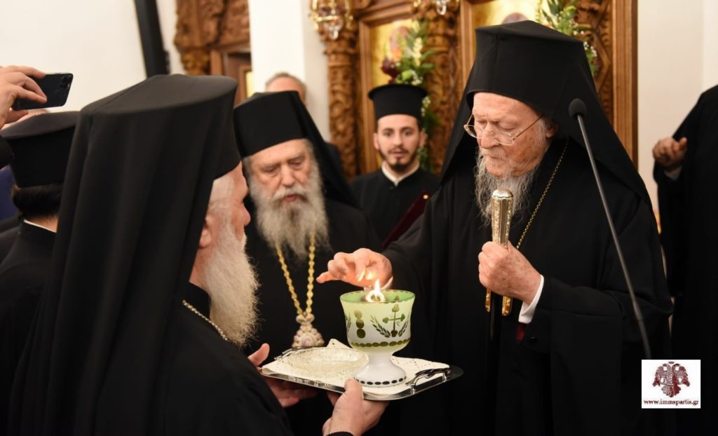 Ecumenical Patriarch Bartholomew blessed the newly built Church of Saint Ananias in Sparta