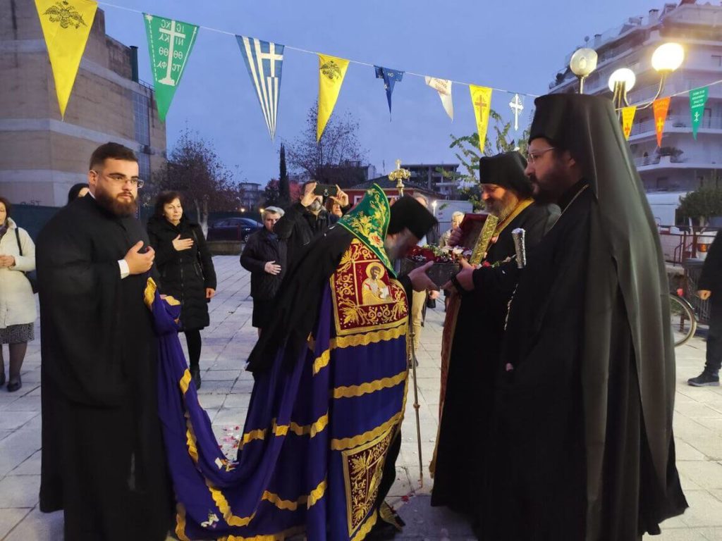 Στον Ι.Ν. Ευαγγελιστρίας Καρδίτσης η τιμία κάρα του Αγίου Παρθενίου επισκόπου Λαμψάκου