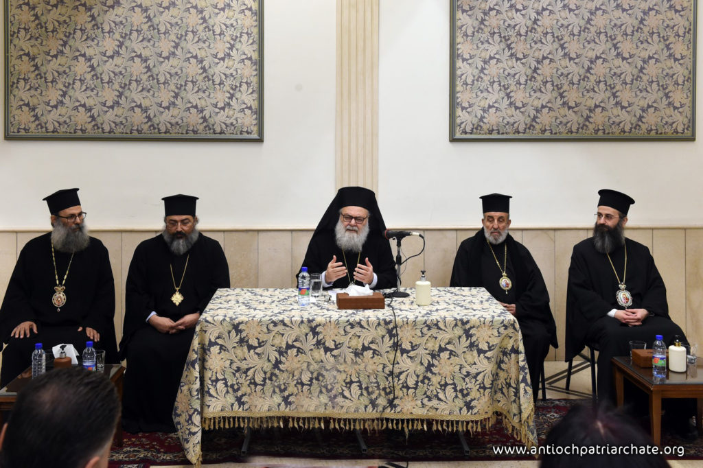 Ο Πατριάρχης Αντιοχείας συναντά ομάδα δικαστικών από τη Δαμασκό