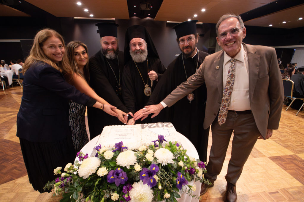 The Archbishop of Australia attends the official dinner of the Holy Diocese of Brisbane Youth Conference